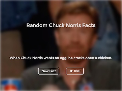 Chuck Norris Joke machine