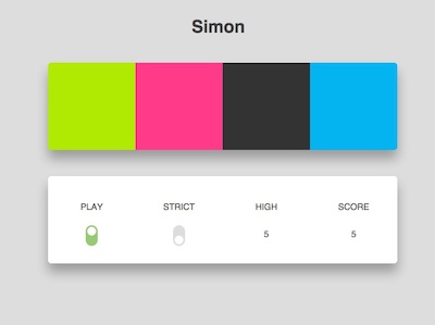 Simon memory game